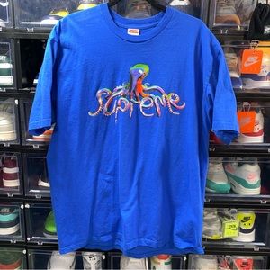 SUPREME TENTACLES TEE 🐙🦑 • SS18 SPRING SUMMER 2018 • XL • ROYAL BLUE • OCTOPUS